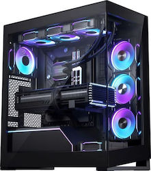 Phanteks NV5 MKII Midi Tower Κουτί Υπολογιστή με Πλαϊνό Παράθυρο Satin Black