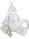 Disney Long-Sleeved with Pants Cream Light Yellow 4pcs