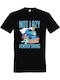 Tricou pentru copii Negru Lilo & Stitch Not Lazy Energy Saving