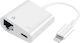 Avizar ADA-1035-IP5 Lightning Konverter männlich zu Lightning / Ethernet weiblich Weiß