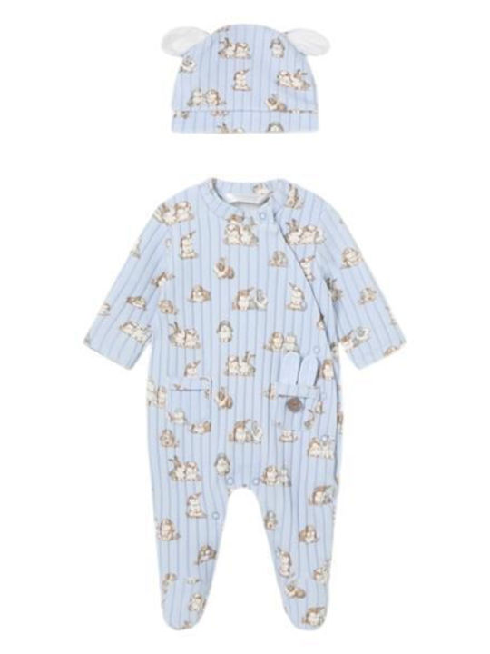 Mayoral Baby Bodysuit Set Long-Sleeved with Cap...