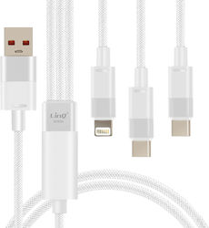 LinQ D2934 Regular USB to Lightning / Type-C Ca...