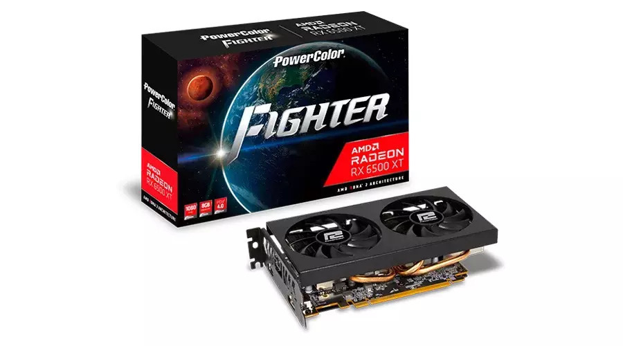 PowerColor Radeon RX 6500 XT 8GB GDDR6 Fighter Κάρτα Γραφικών