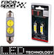 Racesport Λάμπες Αυτοκινήτου LED Λευκό 12V 1W 2τμχ