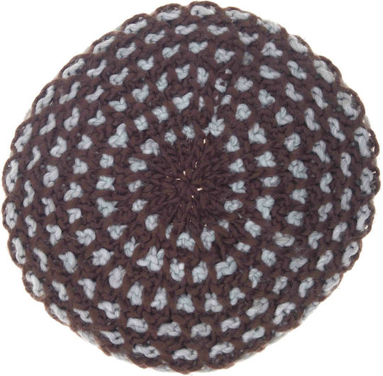 Beanie Frauen Beanie Gestrickt in Braun Farbe