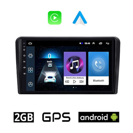 Автомобилна Аудио Система (Блутут/USB/AUX/WiFi/GPS/Apple-Carplay/Android-Auto) с Тъчскрийн 9"