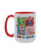 Koupakoupa Back To The School Mario & Friends Becher Keramik Rot 450ml