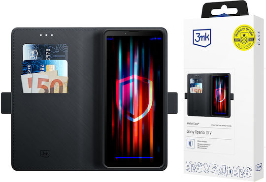 3MK Wallet Silicon / Plastic Negru (Xperia 10 V)
