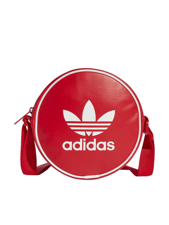 Adicolor Classic Round Γυναικεία Τσάντα Χιαστί Κόκκινη