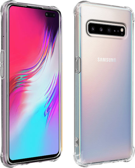 Back Cover Galaxy S10 5g Flexible Case Bumper Corners Transparent