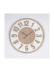 Wall Clock Wooden White Ø60cm