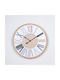 Wall Clock Wooden White Ø50cm