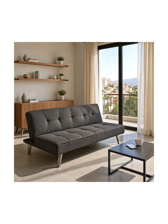 Travis Three-Seater Couch Bed Anthracite 175x83...