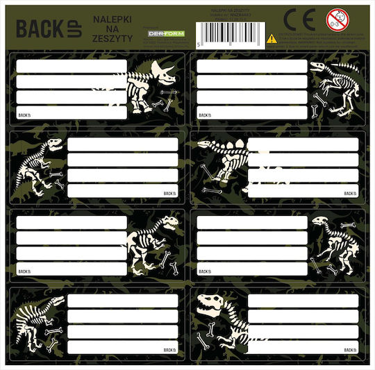Derform Notebook Labels 8pcs