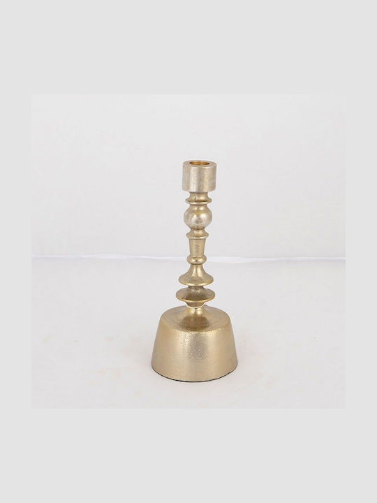Kerzenhalter-Set Metall in Gold Farbe 5x20x5cm 2Stück
