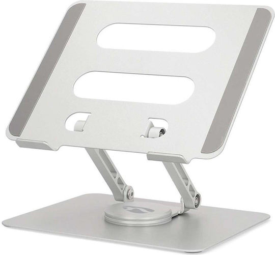 Nedis Laptop Stand for Up to 17 Inches Silver NBSTND110SI