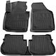 Umbrella Set Covorașe Față și Spate 4buc din Furtun pentru Volkswagen Caddy 2003-2020 Negre