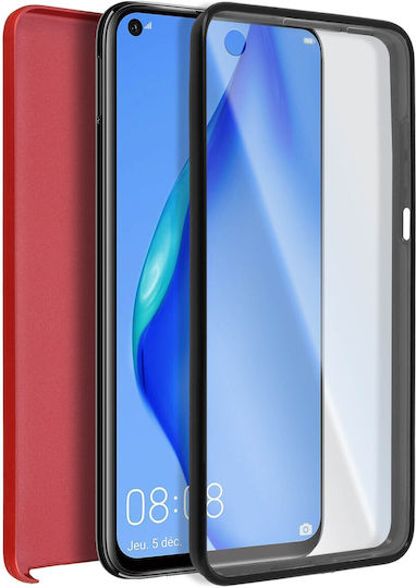 360° Case Huawei P40 Lite Flexible Front & Rigid Back – Red