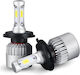 Комплект 2 LED H4 Hi-low Cob Canbus 72W 8000 Lm 12V 24V
