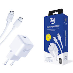 3MK Hyper 25W με Καλώδιο USB-C - USB-C 3MK Hyper 25W με Καλώδιο USB-C - USB-C