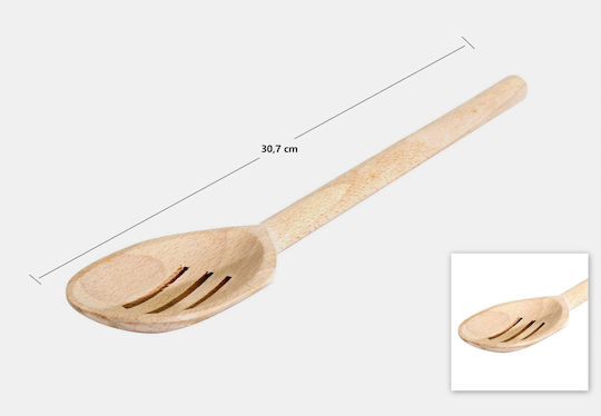 Giszben Κουτάλα Κουζίνας Τρυπητή Ξύλινη 30cm