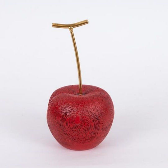 Διακοσμητικό Κεράσι Πολυρητίνης 9.2x9.2x16.8cm