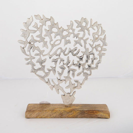 Decorativă Inima din Metal 27x5x32cm 1buc