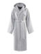 Tommy Hilfiger Initial Bathrobe with Hood Grey Light 400gr/m²