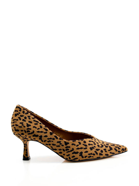 Leopard Spitz Statement-Absätze