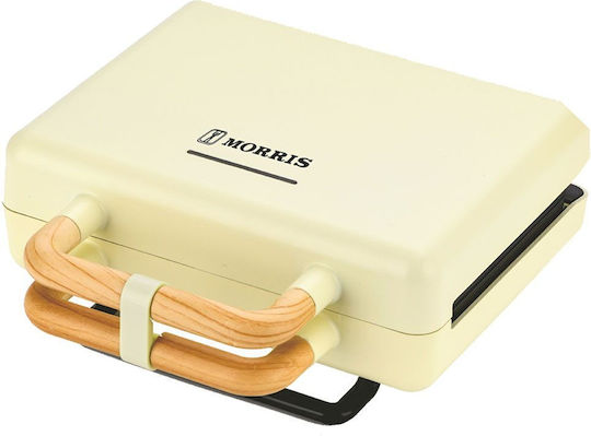 Morris Τοστιέρα με Αποσπώμενες Πλάκες για 2 Τοστ 800W Μπεζ