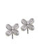 Earrings In 925 Silver Butterfly Stones
