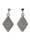 925 Silver Diamond Earrings