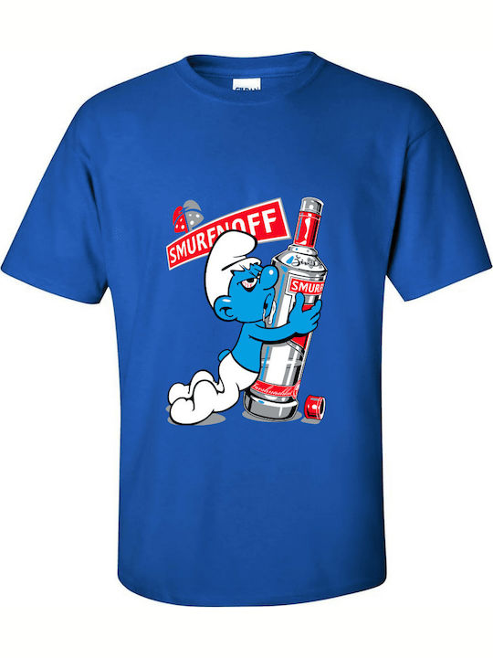 Gildan Smurfnoff Tricou Albastru