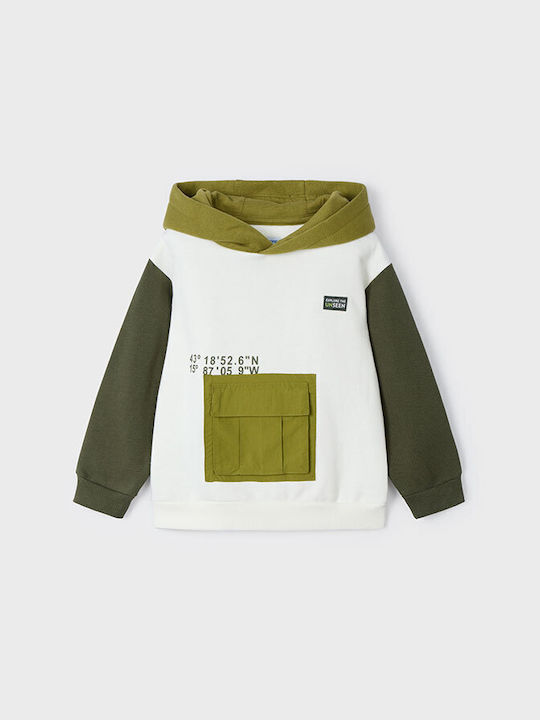 Mayoral Kids Sweatshirt with Pocket Khaki