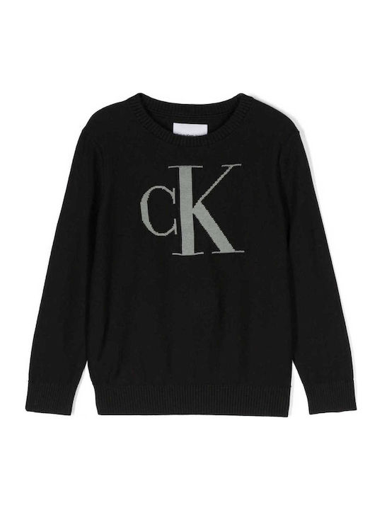Kinder-Sweatshirt Schwarz Monogram