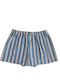 Herren Boxershorts Grey With Blue Stripes mit Mustern 1Packung