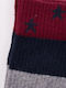 Trendy Herren Gemusterte Socken Γκρί - Μπλέ 1Pack