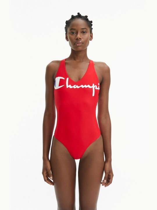 Champion One-Piece Swimsuit Red