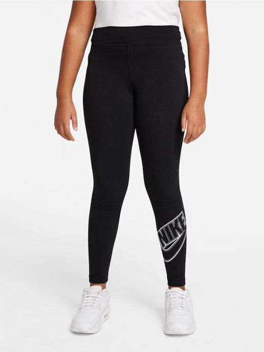 Nike Kinder Leggings Lang Black