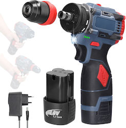 Meterk Drill Driver Battery Brushless 16.8V 2x1.3Ah