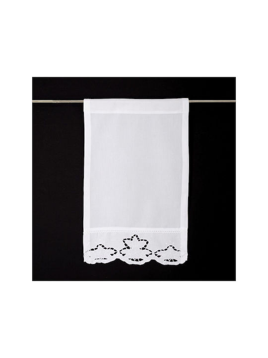 Dimeco Curtain with Tunnel White 35x56cm