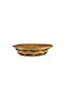 Coș decorativ Lemn cu mânere Brown 40x30x10buc