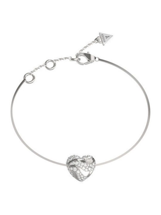 Guess In My Heart Γυναικείο Βραχιόλι από Ατσάλι Guess In My Heart Γυναικείο Βραχιόλι από Ατσάλι