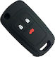 Car Key Cover Case made of with 3 Buttons for Opel in Blue Color