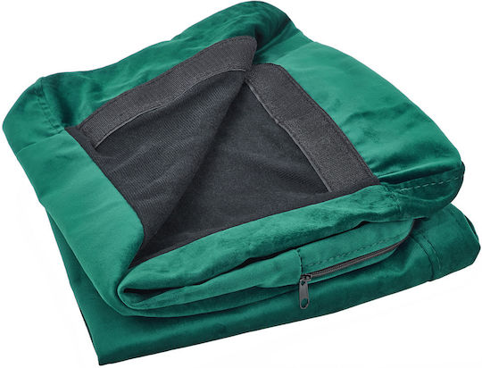 Beliani Ελαστικό Κάλυμμα Πολυθρόνας Green Velvet 80cm