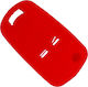 Car Key Cover Case made of with 2 Buttons for Opel in Blue Color