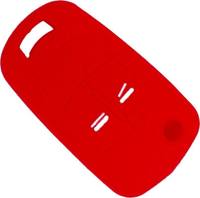 Car Key Cover Case made of with 2 Buttons for Opel in Blue Color