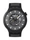 Swatch Мъжки Часовник На Батерия Сив Каучуков Каишка