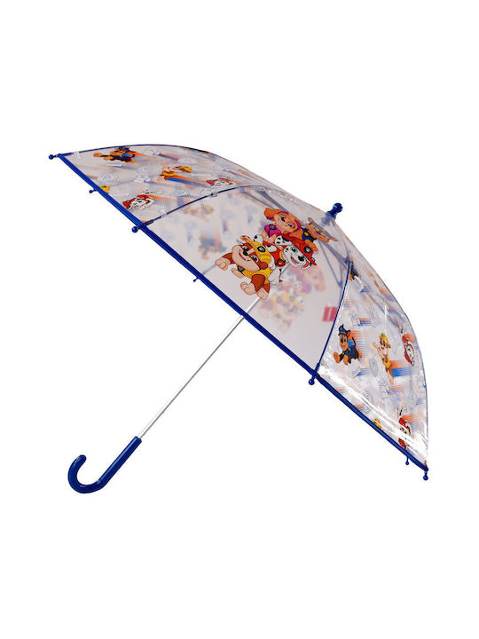 CyP Brands Kids Curved Handle Umbrella with Diameter 48cm Transparent