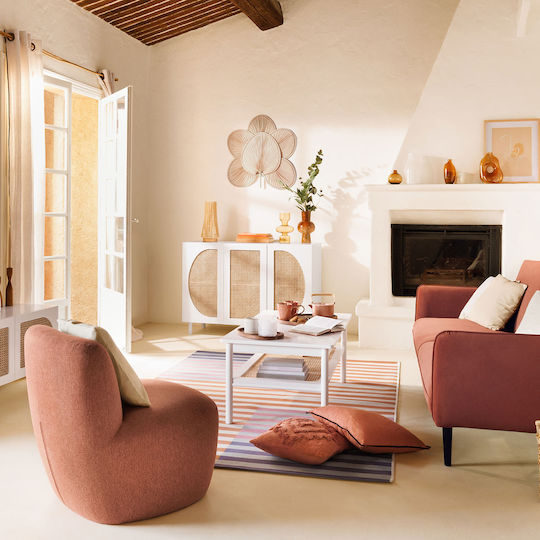 Leone Armchair Terracotta 63x71x68cm